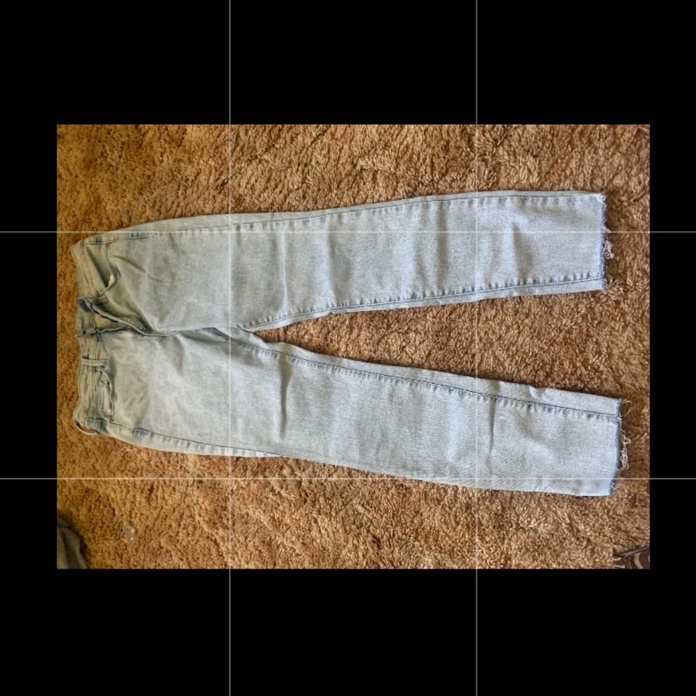 Size 10 white washed skinny jeans